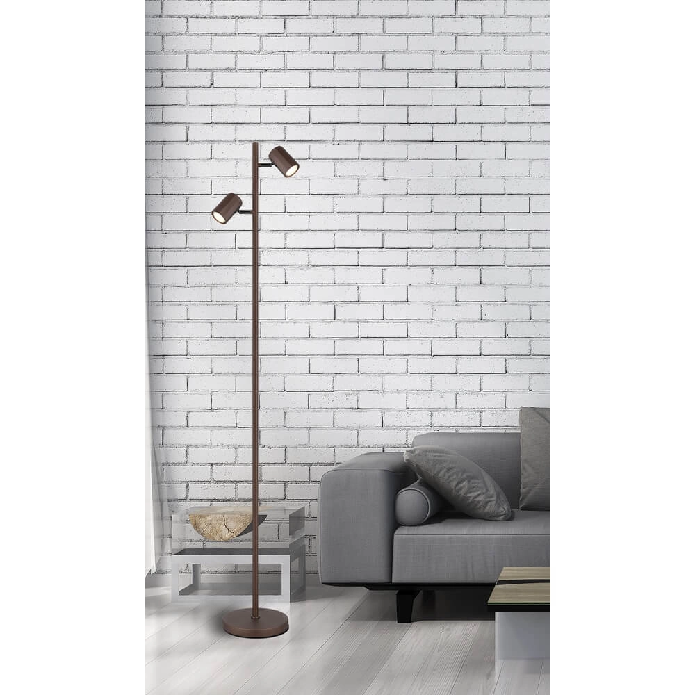 Lampadaire en bronze James double Globo 9007371450893