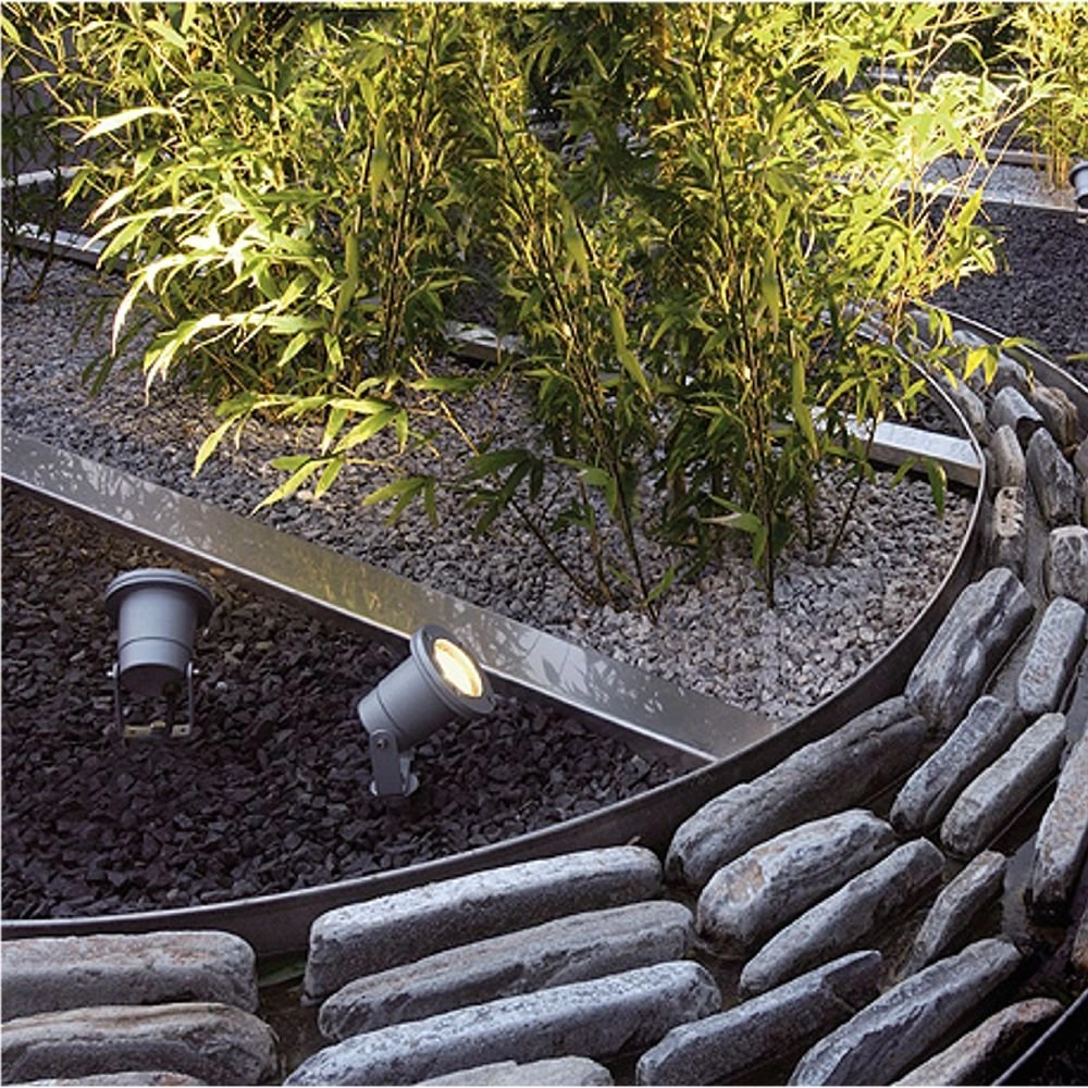 Projecteur de jardin Nautilus Spike 17,5 cm gris SLV 4024163096836