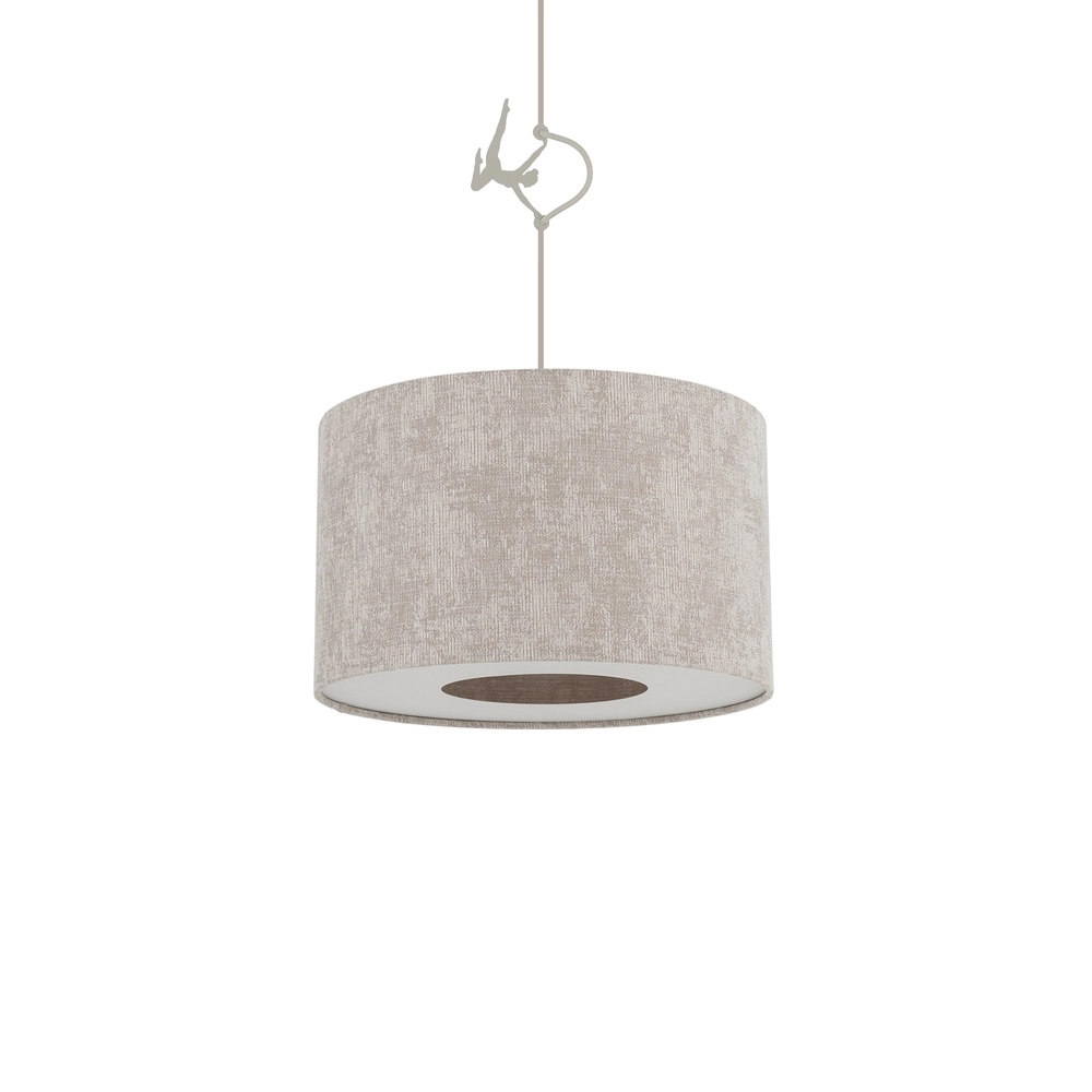 Lampe suspendue Cedro brun sable Ø 40cm Lyora 5903139116640