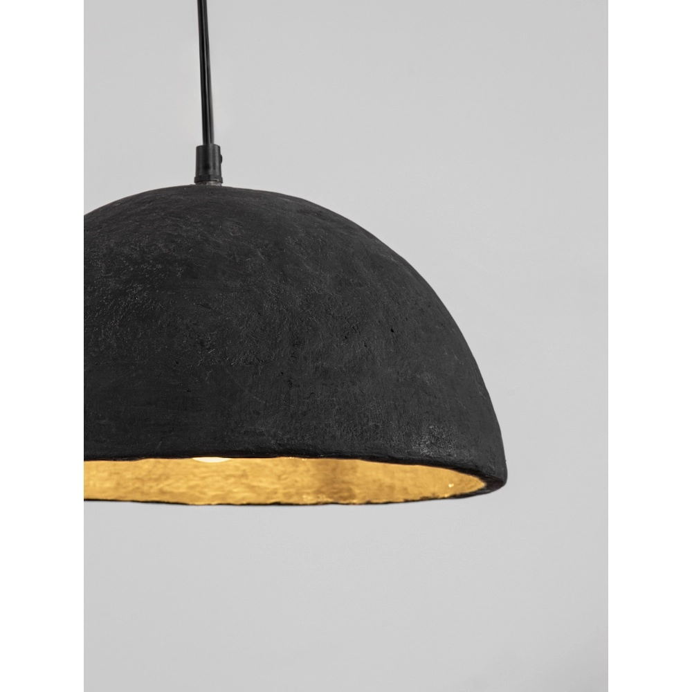 Suspension noire Talcum Ø 32cm Lyora 5212017468260