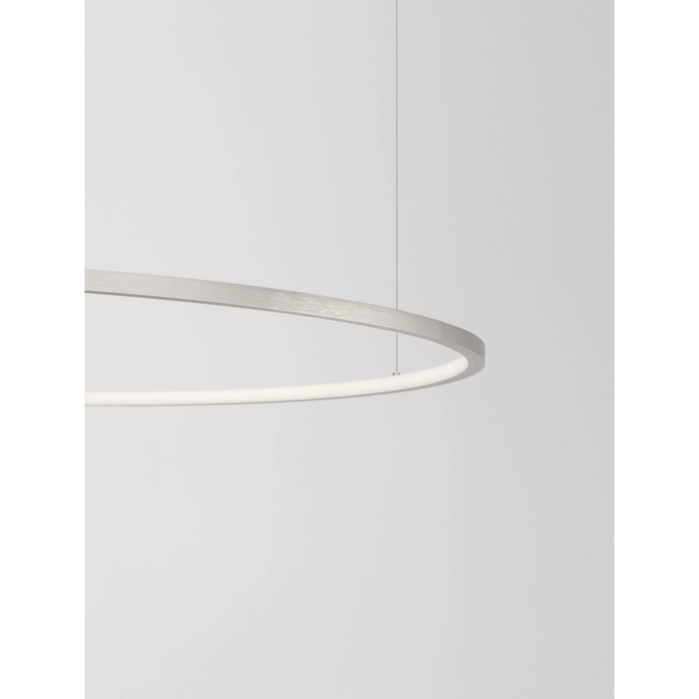 Suspension ronde Tarquin gris argenté Ø 100cm Lyora 5212017438362