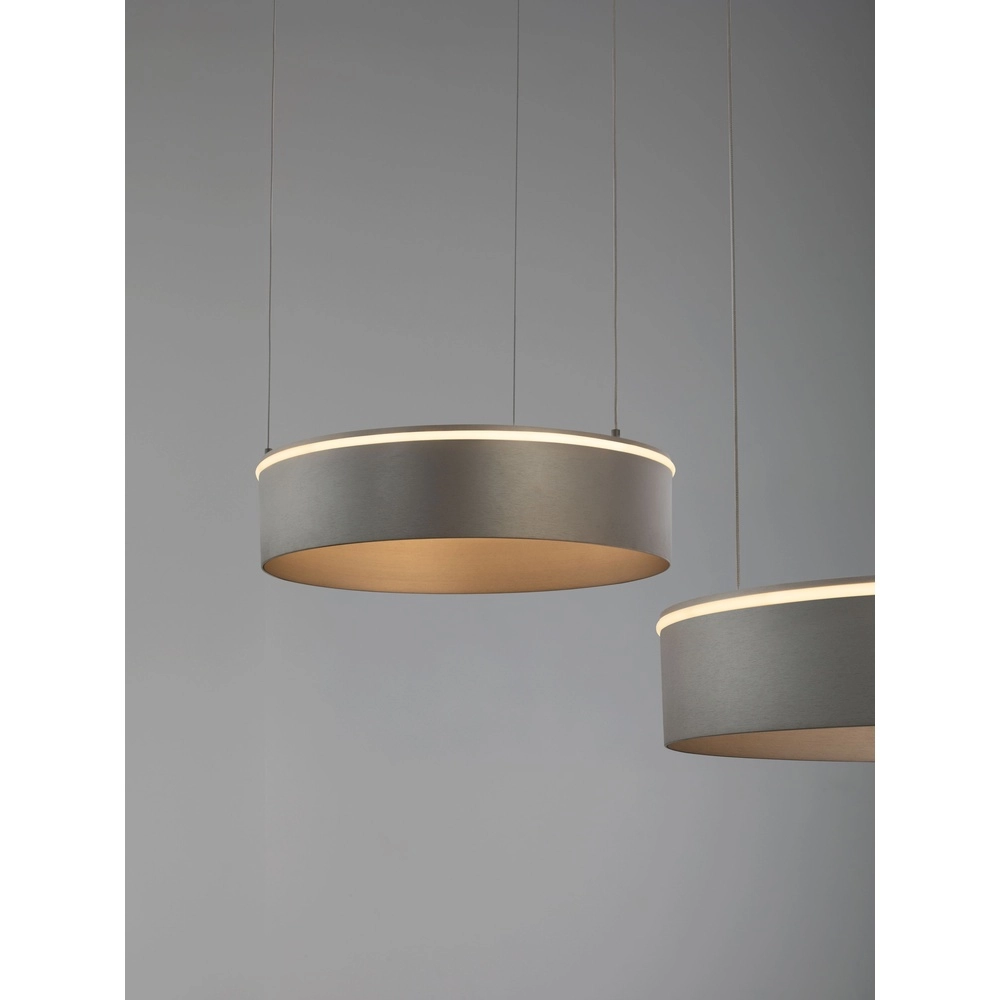 Lampe pendante moderne Olivia Double nickel Lyora 5212017494276