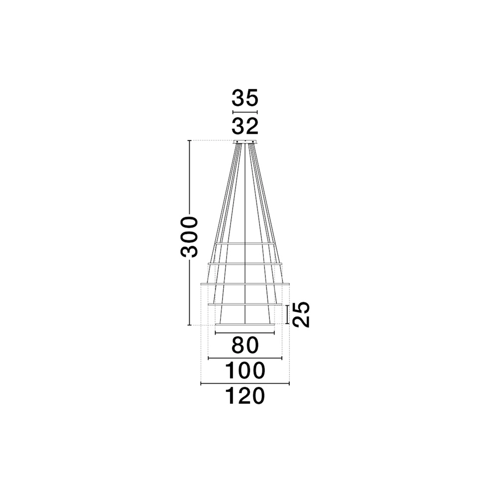 Suspension design Maelo noir Ø 120cm Lyora 5212017479730