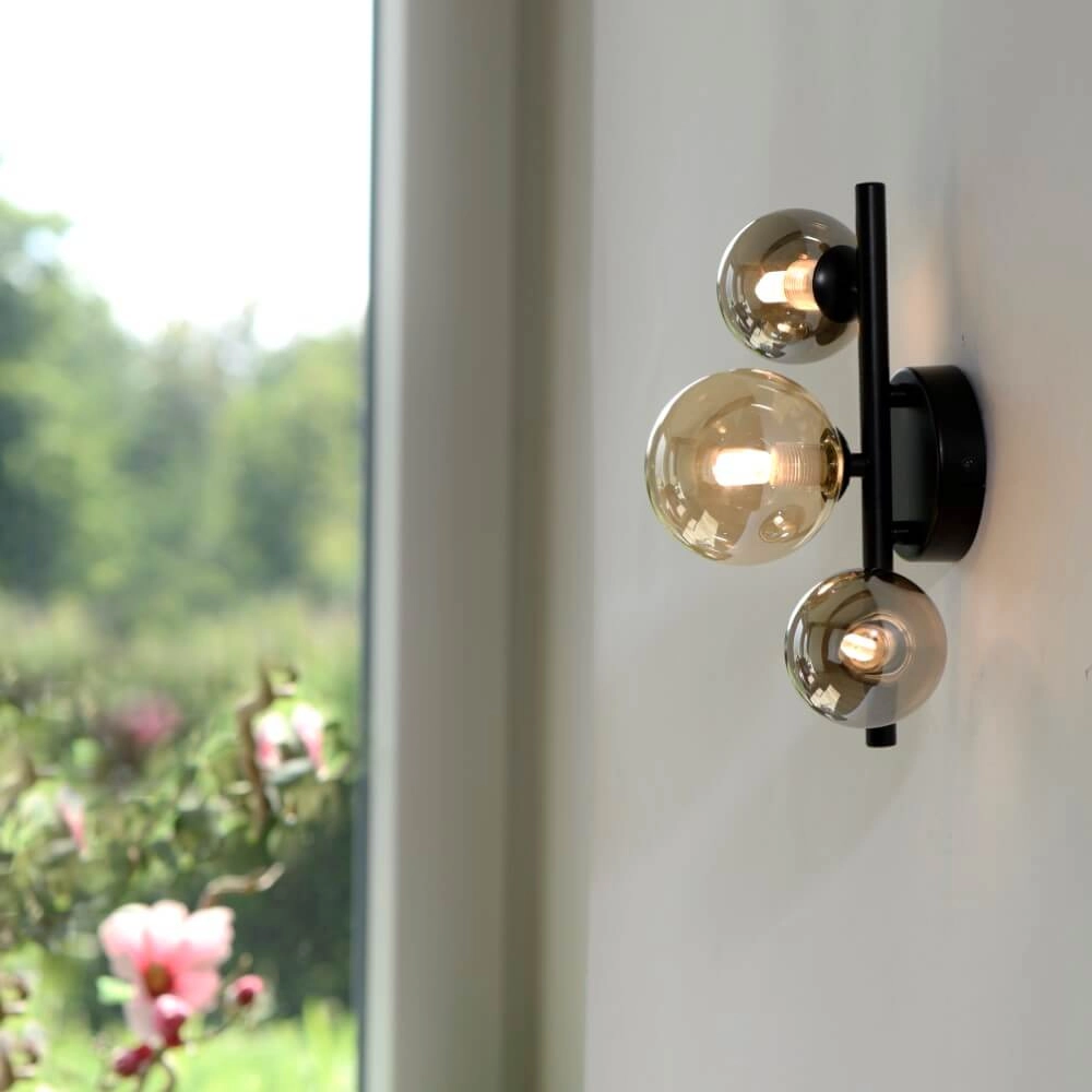 Applique noire Popsicle 3 lumières Paul Neuhaus 4012248375501