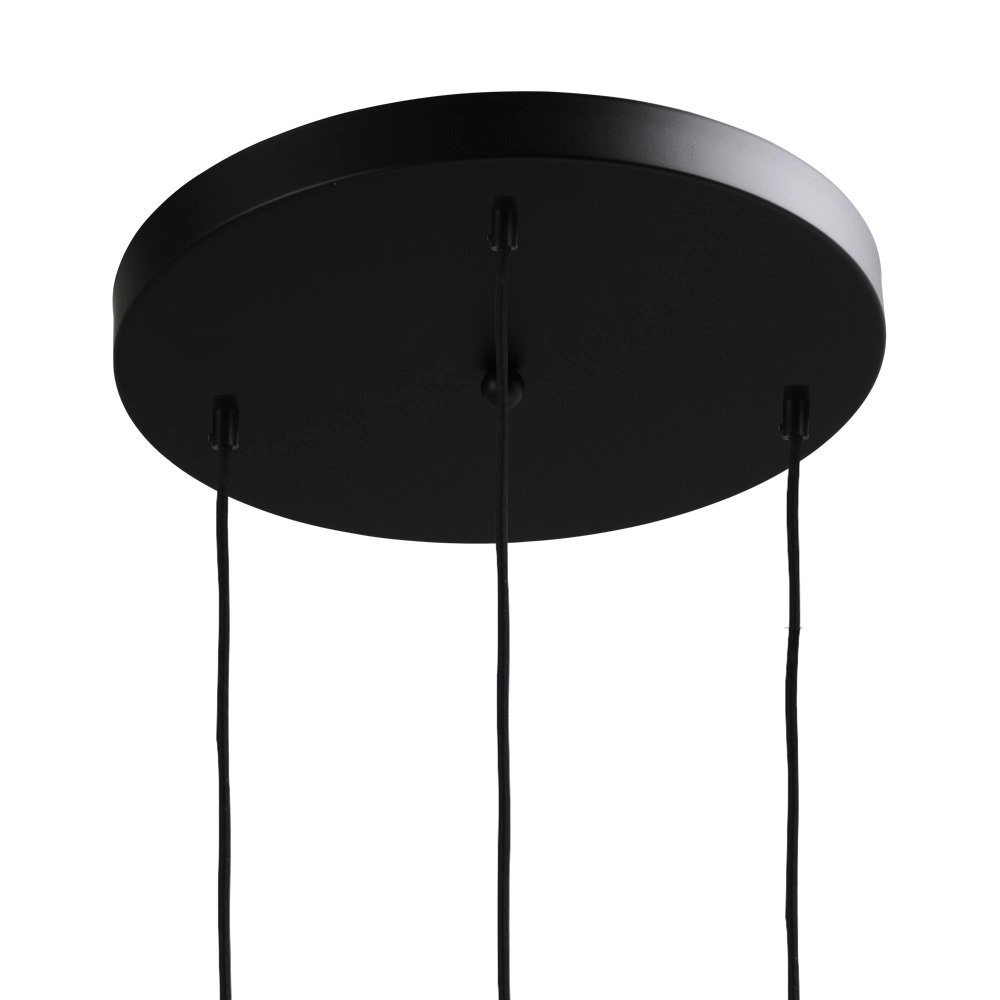 Lampe à suspension Lett ll Verre fumé à 3 lumières Masterlight 8718121181288