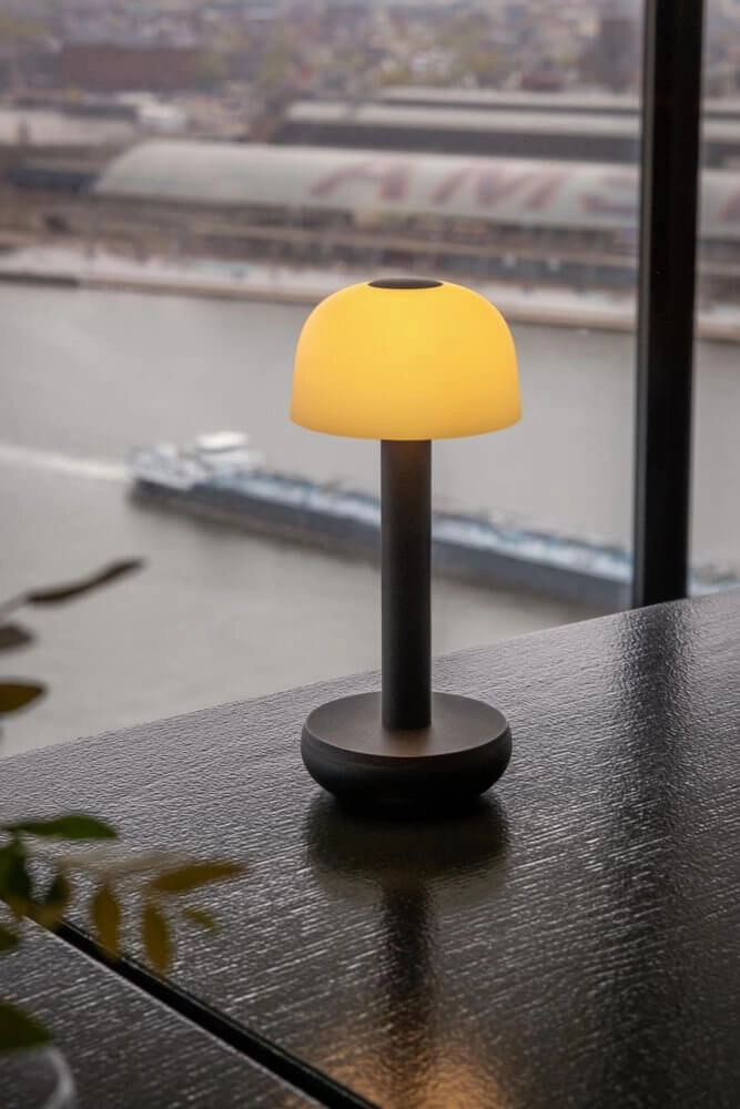 Lampe de table rechargeable Two Black Frosted Humble 7446023311366