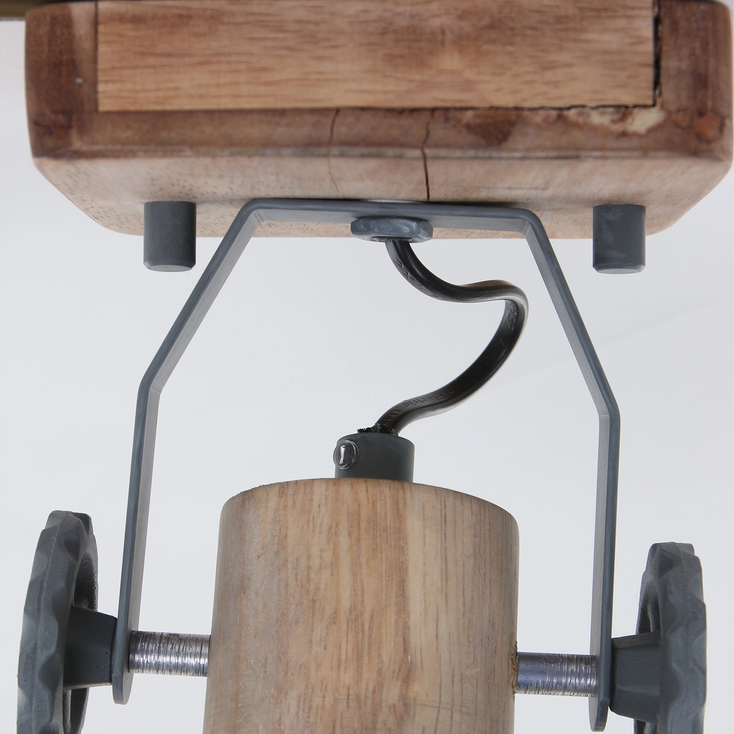 spot Gearwood bleu gris vintage avec du bois marron Steinhauer 8712746122718