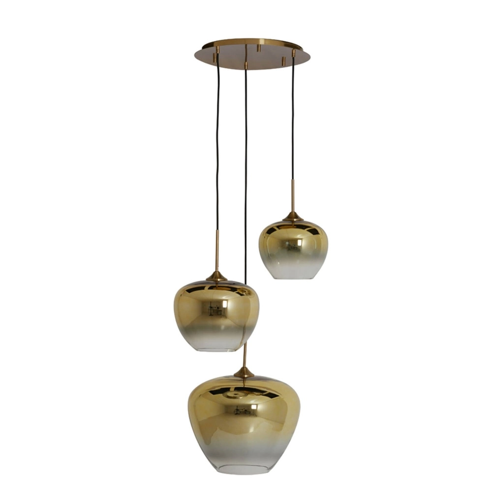 Lampe suspendue Mayson Or 3 vieux