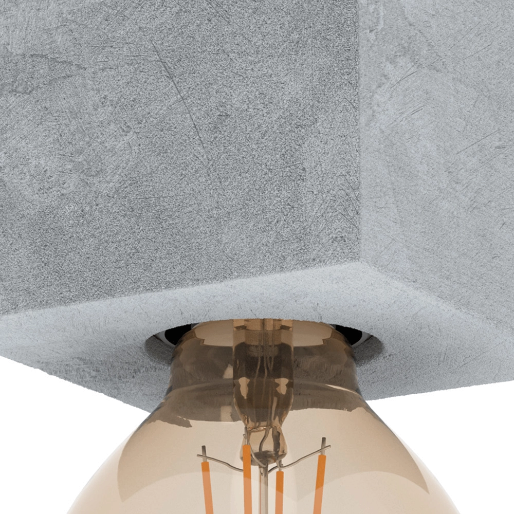 Plafonnier aspect béton Prestwick 3 Eglo 9002759435950