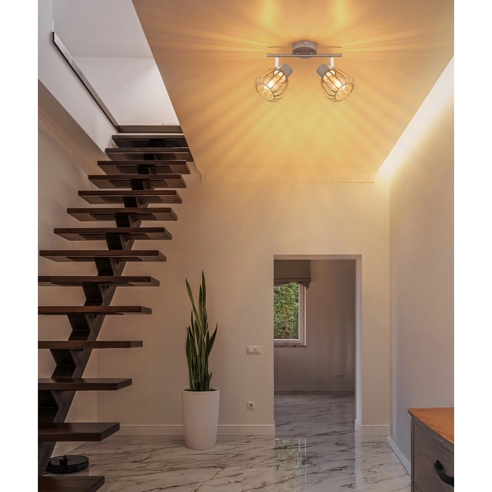 Lampe de plafond Olin 2-café marron clair Globo 9007371586578