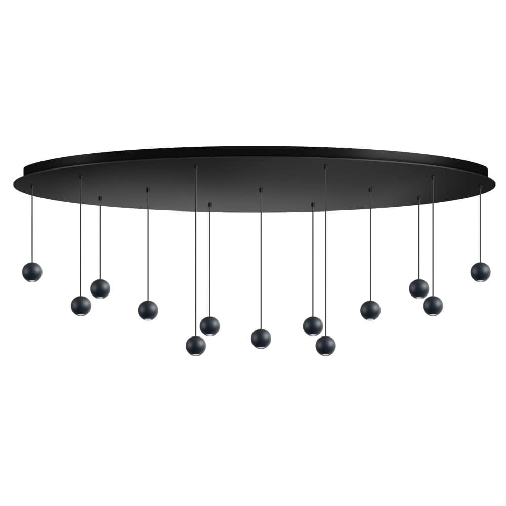 Suspension design Grace 13 lumières noir ETH 8720195309086