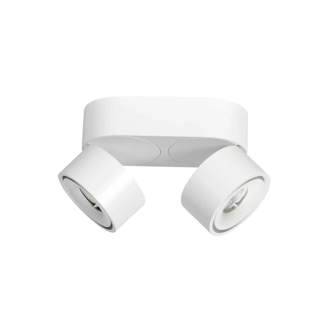 Plafonnier 2 lumières Fez Black Design blanc Steinhauer 8712746177336