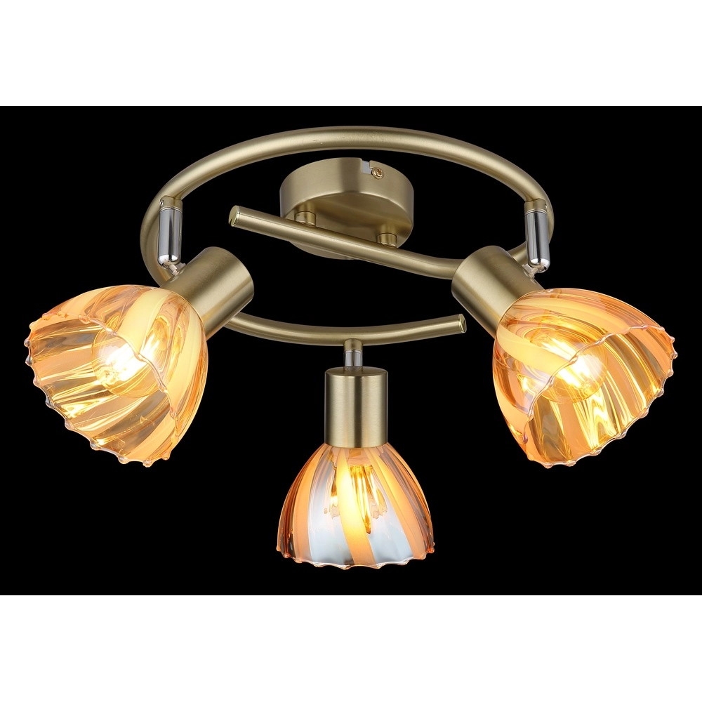 Lampe de plafond à 3 lampes Zachery Or Globo 9007371528509