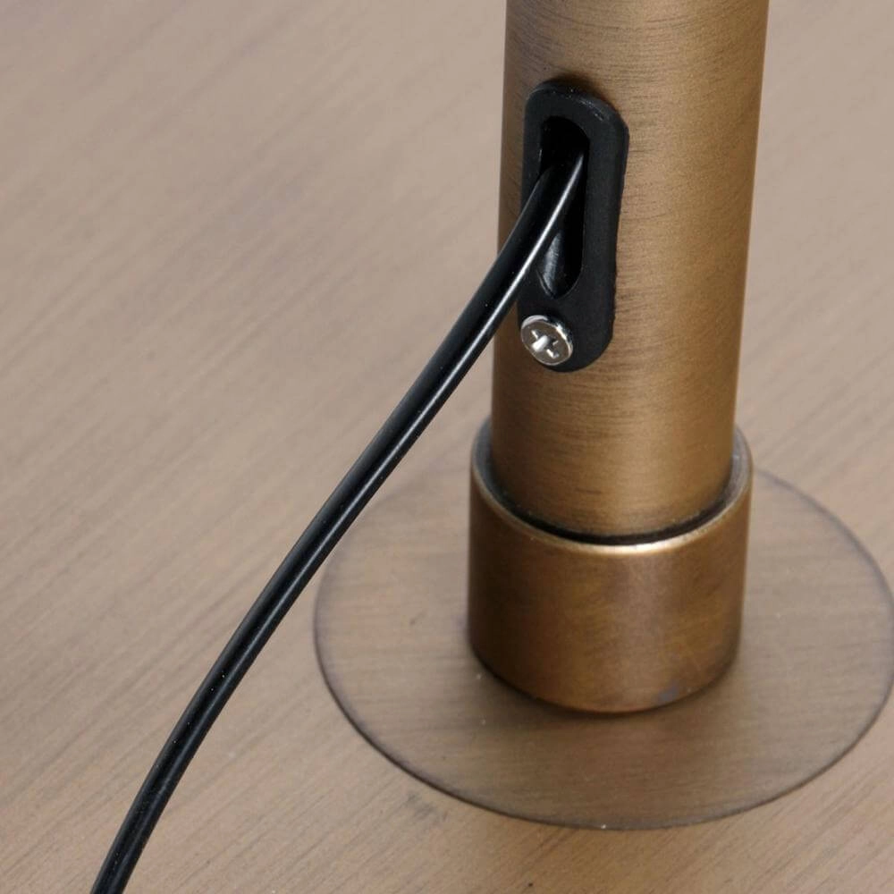 Lampe à arc Sparkled Light bronze avec abat-jour boule blanche Ø 45cm Steinhauer 8712746179897