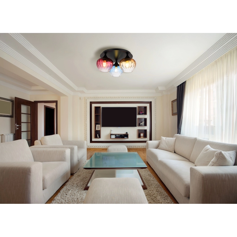 Lampe de plafond Sander Plusieurs couleurs de verre Globo 9007371506132