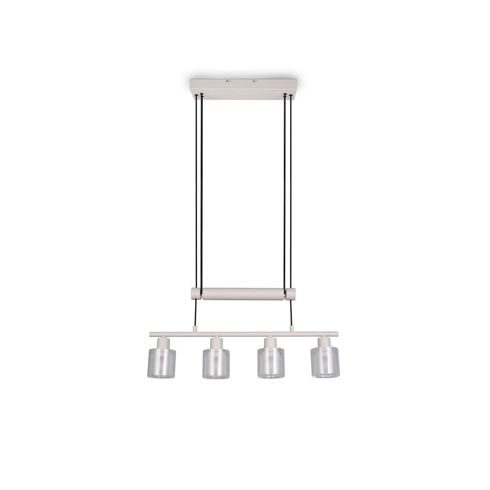 Lampe suspendue Neralo 4-gris clair Trio 4017807702910