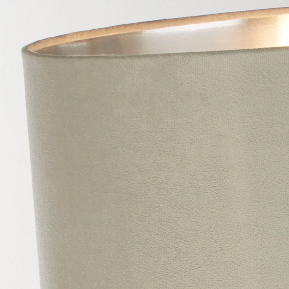 Lampe de table design Scarborough or avec nuance de gris Searchlight 5053423257075