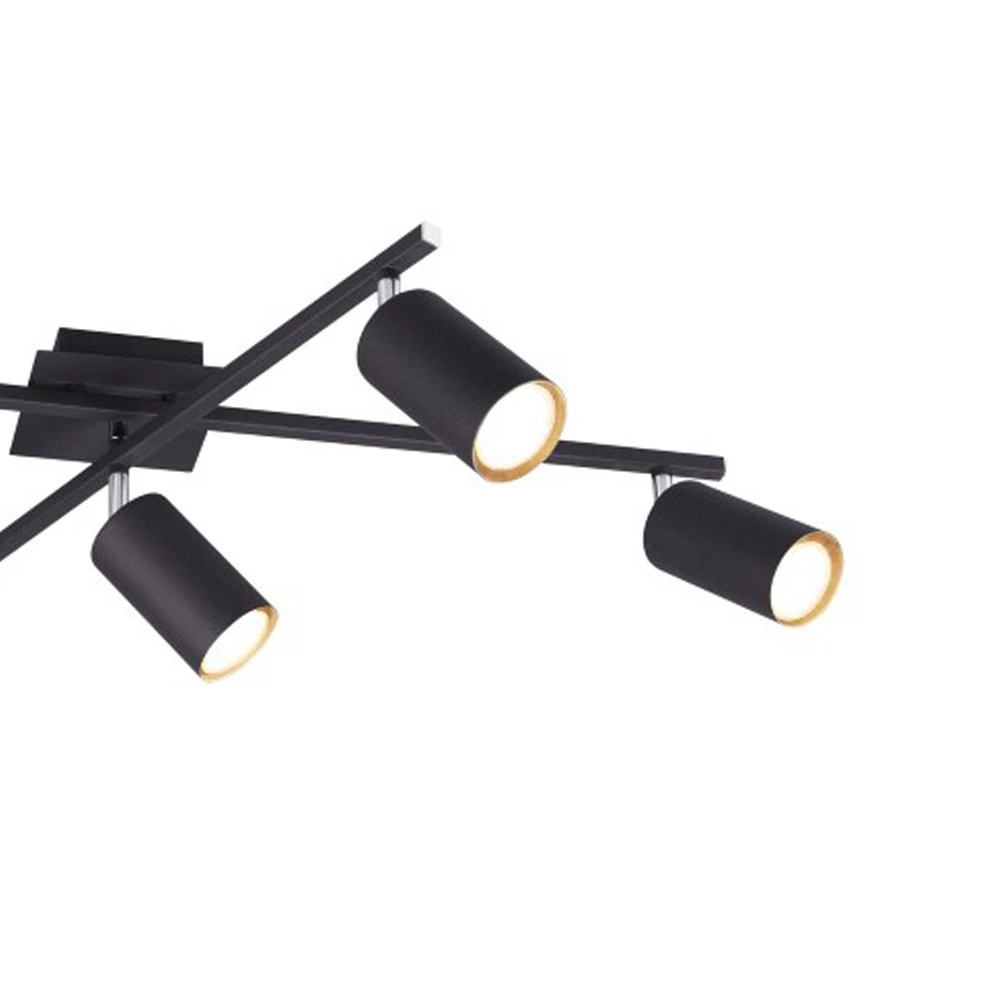 Lampe de plafond Marley 5 lumières noir mat Trio 4017807411621