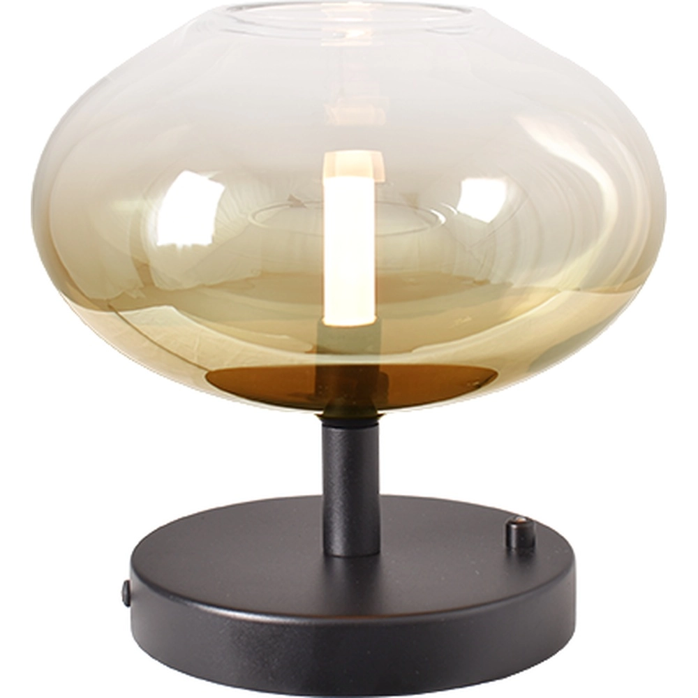 Lampe de table LED Lido Onion avec un verre Ø de 24 cm doré qui s’estompe.
