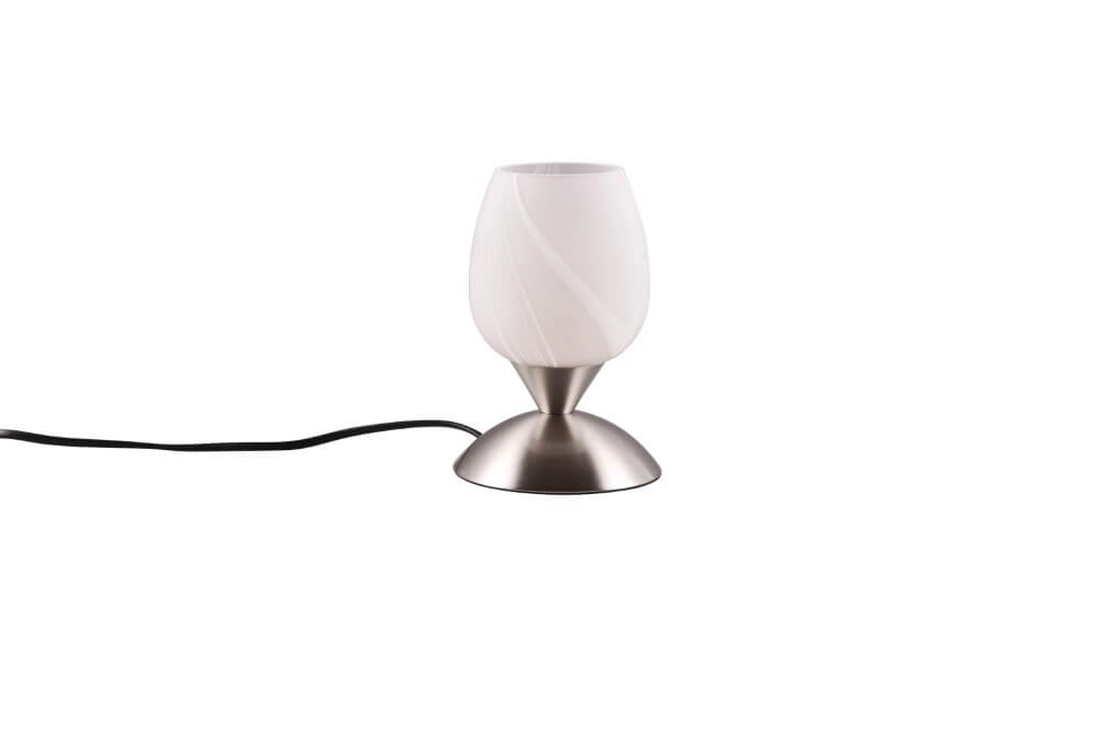 Lampe de table en nickel Cup Ii verre blanc Trio 4017807551488