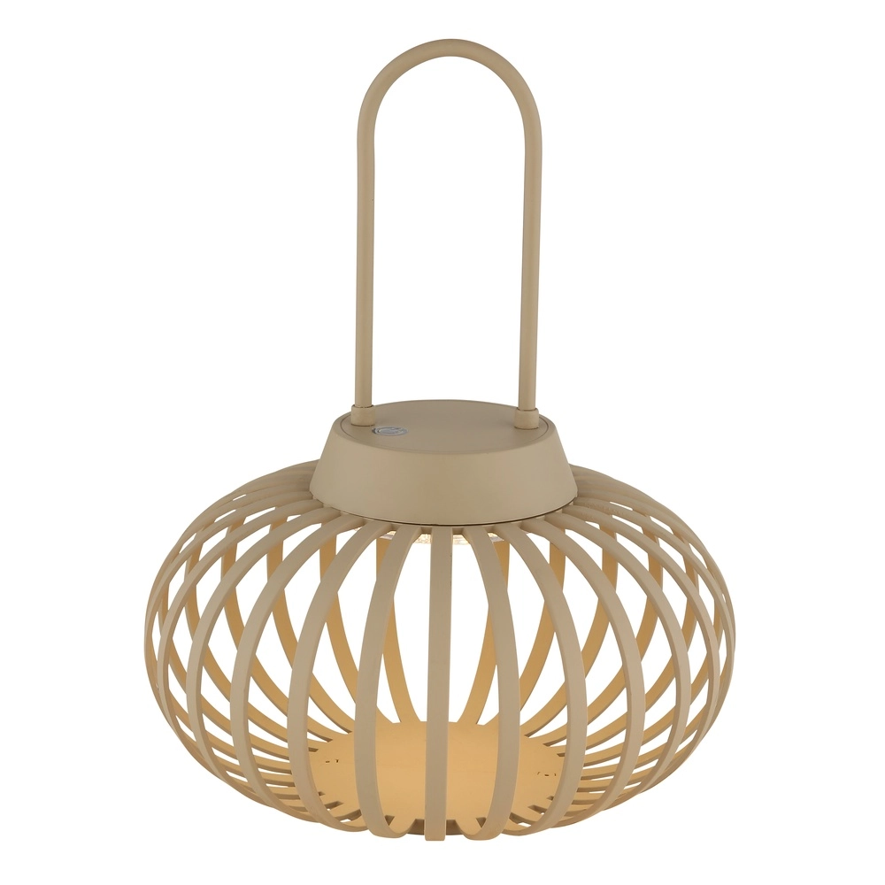 Lampe de table moderne Allegra brun sable Globo 9007371525584