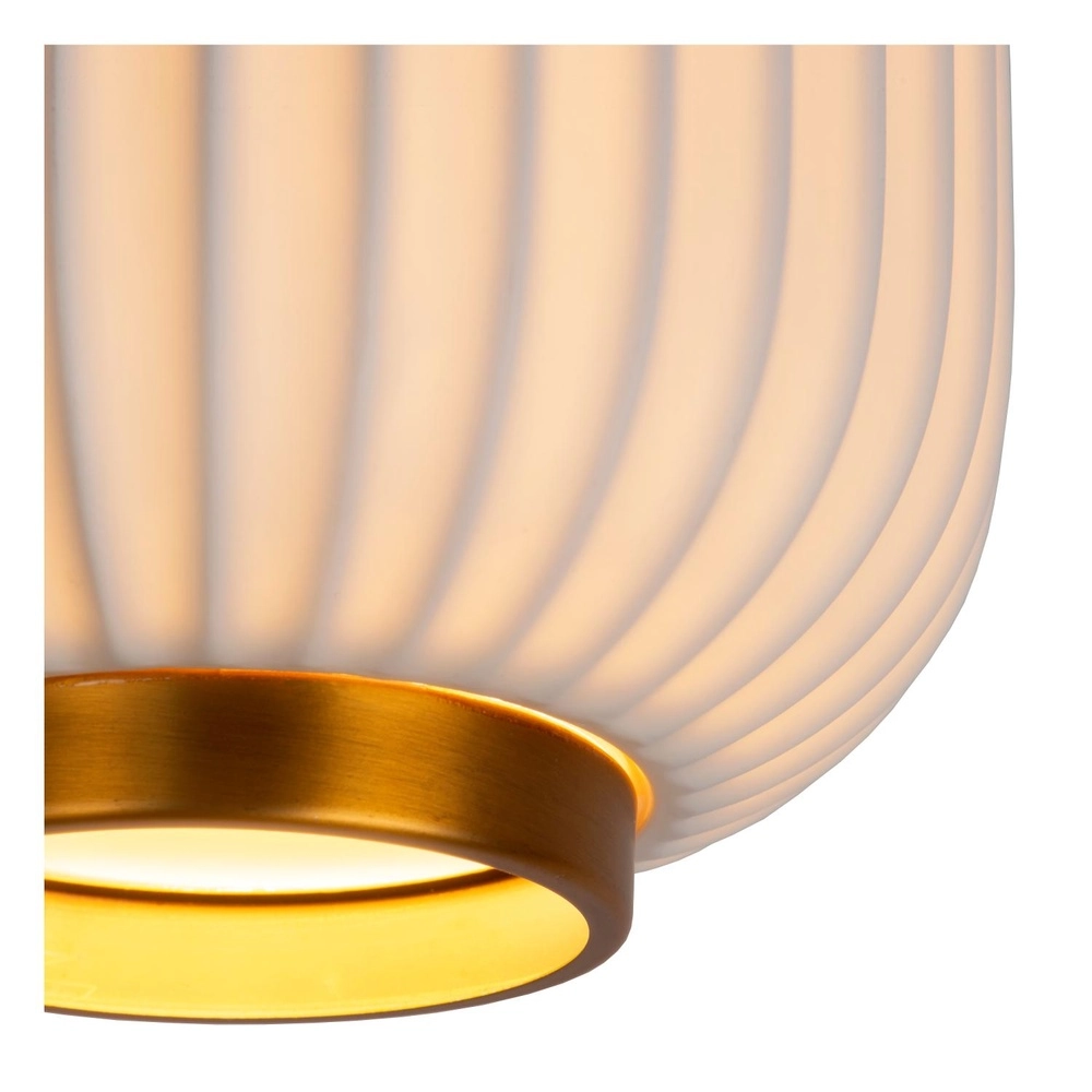 Lampe de plafond à design Gosse Or avec blanc Lucide 5411212134172