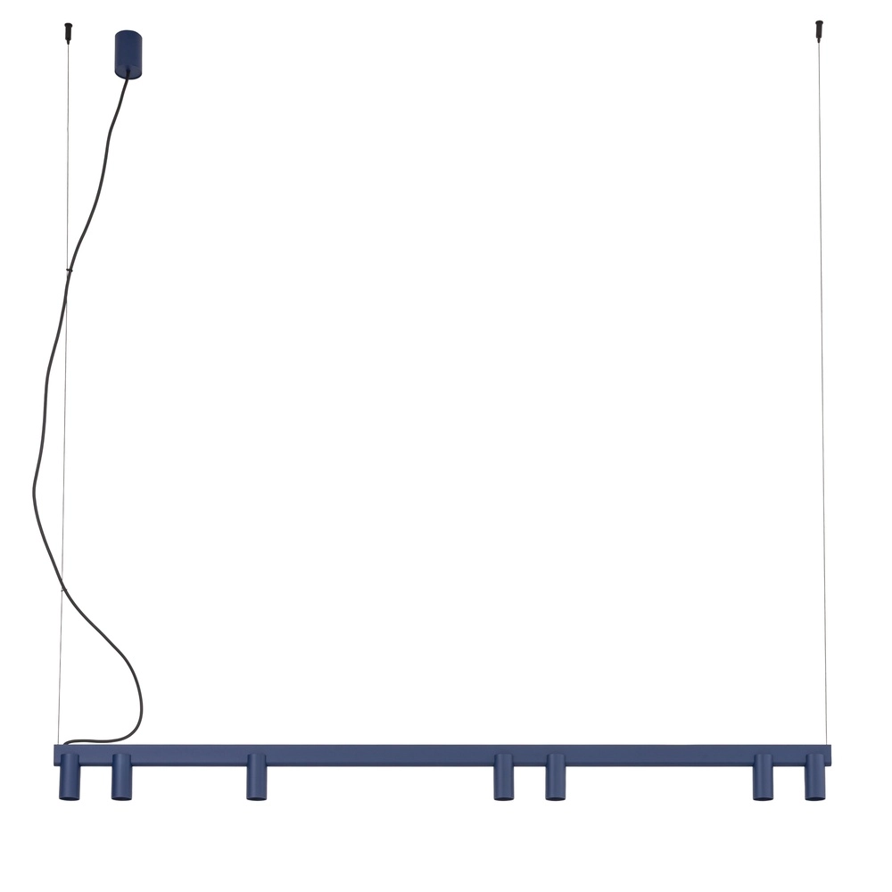 Lampe pendante de conception Fourty Bleu marine 7 clairs Lyora 5903139122931