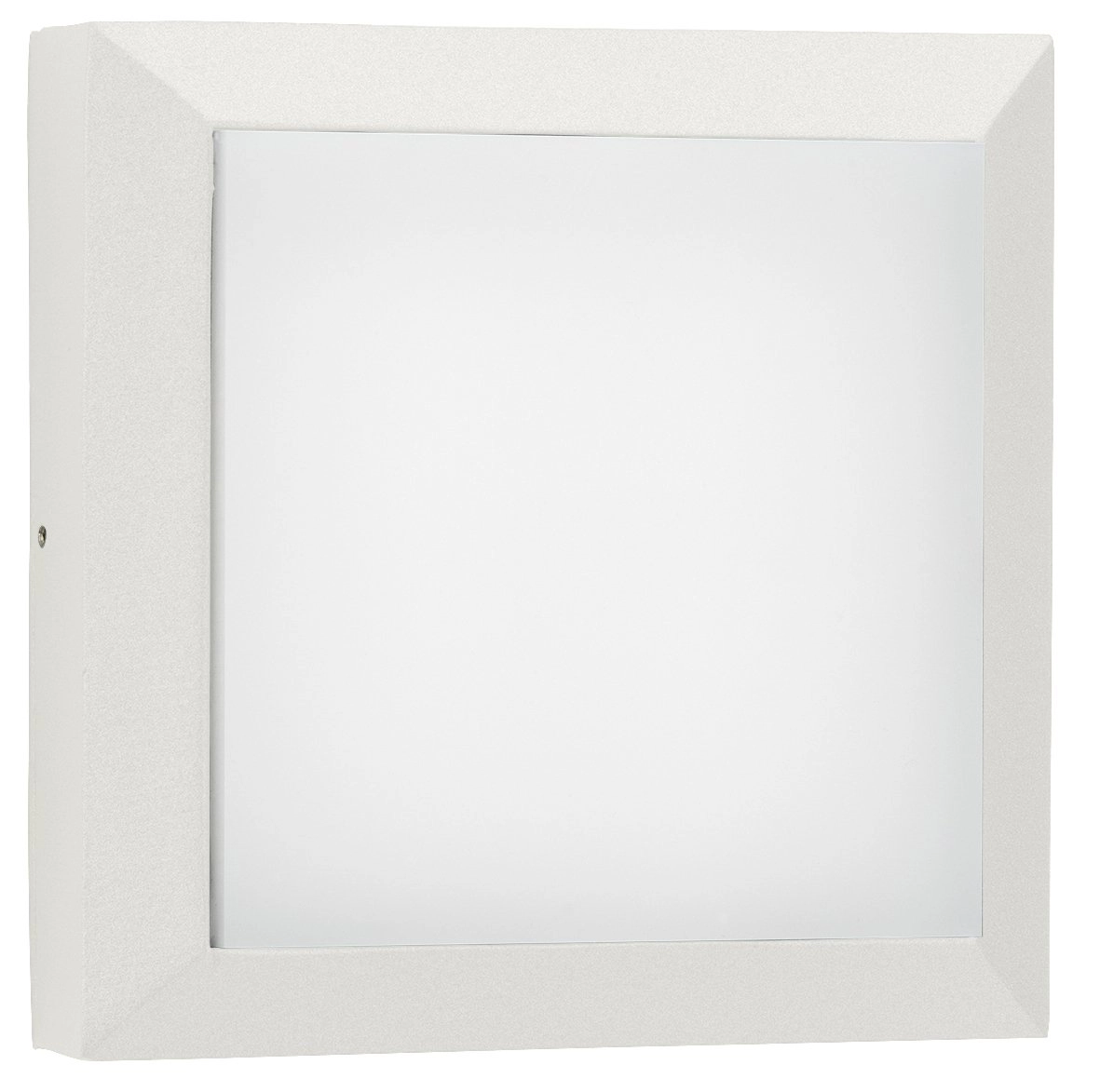 Applique carrée Parel 19cm-blanc