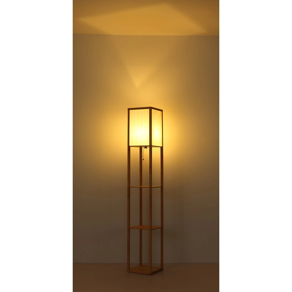 Lampe de pied Tabitha bois Globo 9007371572410