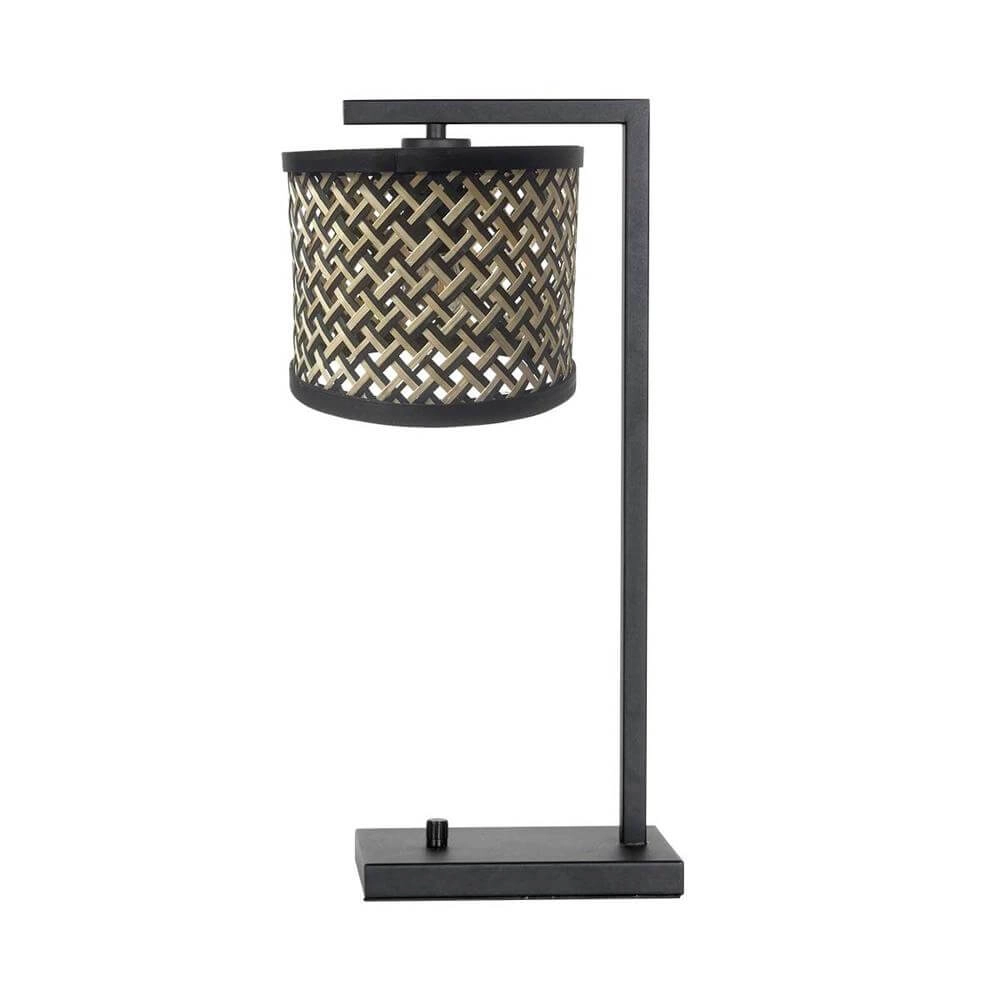 Lampe de table Stang avec variateur et abat-jour en bambou Steinhauer 8712746172140