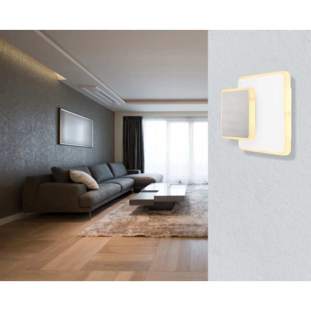 Applique murale carrée Many blanc Globo 9007371422616