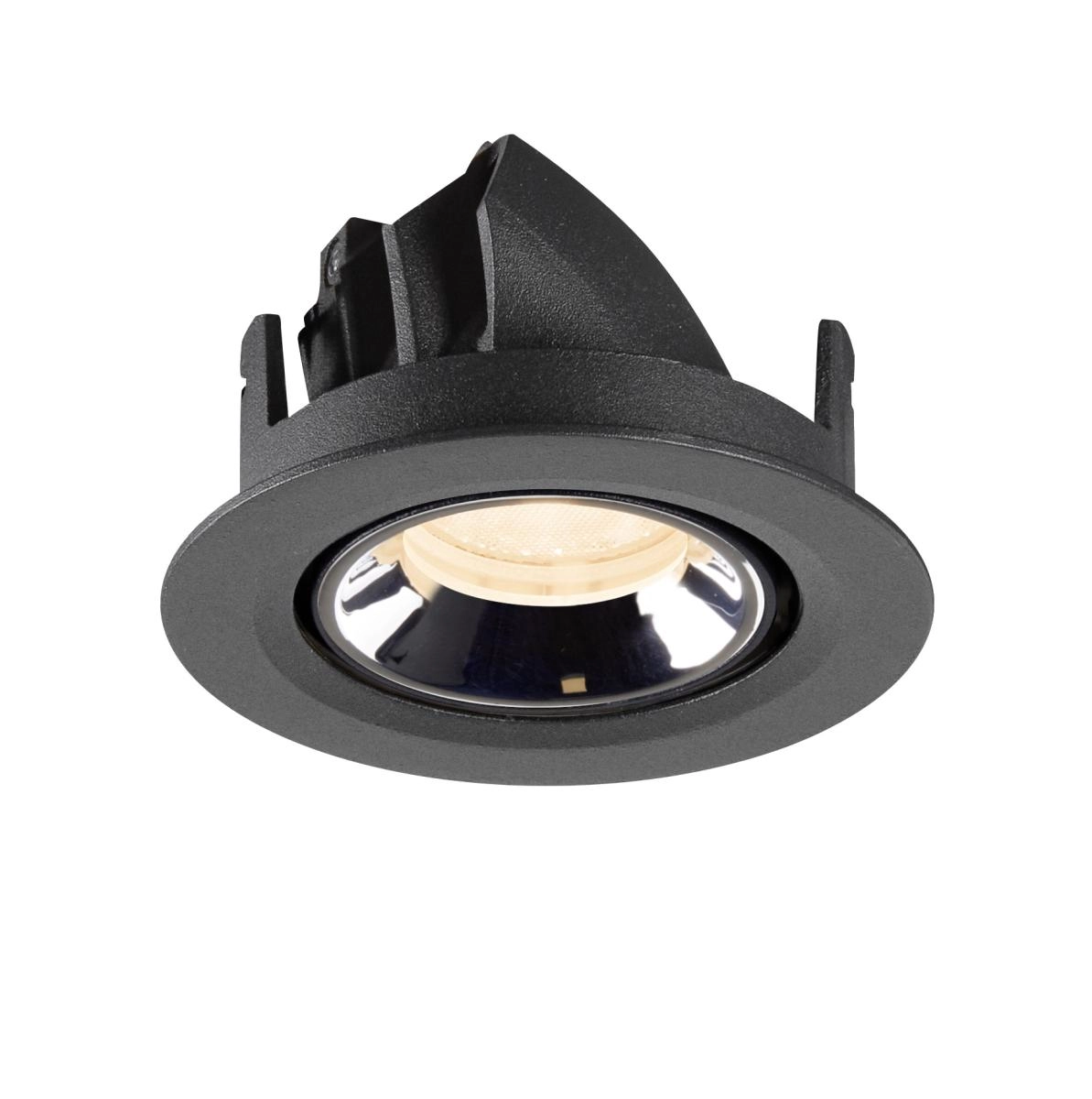 Spot encastré Numinos Gimble XS noir/chrome 2700K - 40 deg SLV 4024163307239