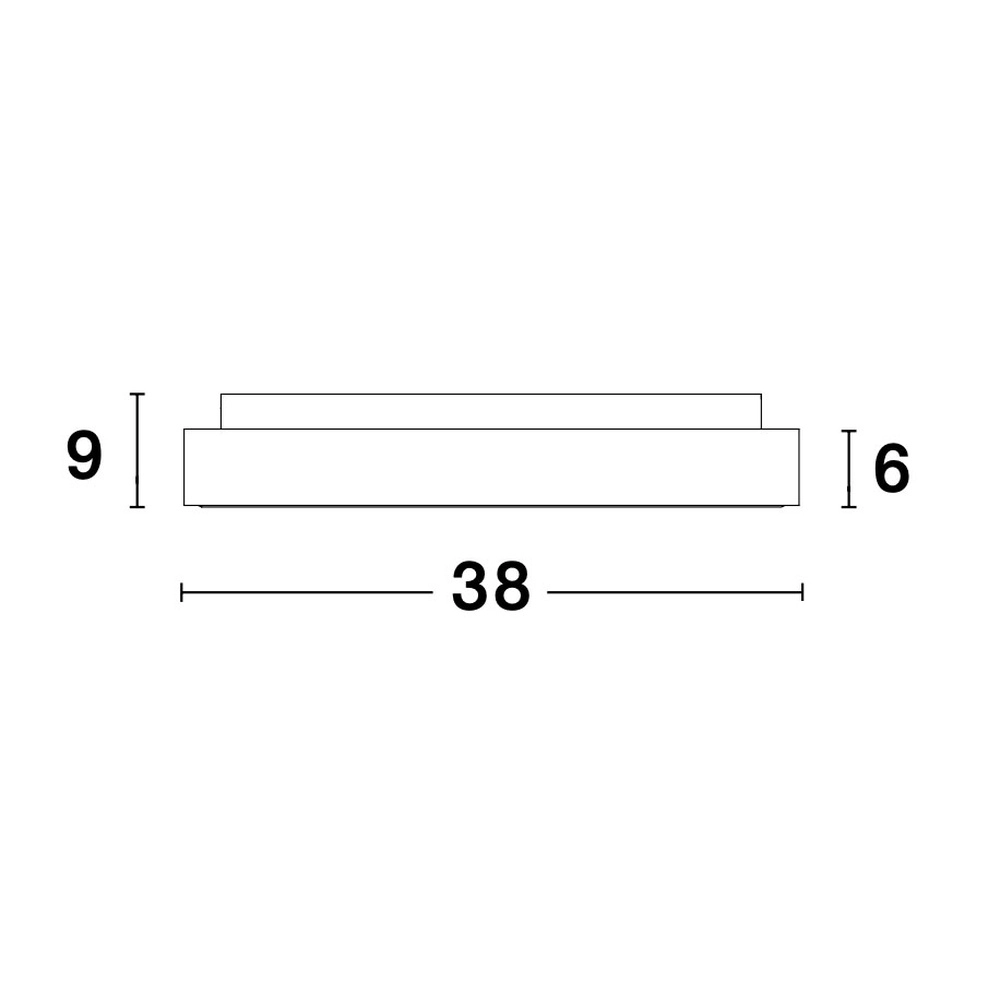 Plafonnier Rando Thin blanc Ø 38cm Lyora 5212017420022