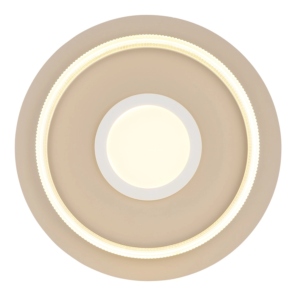 Plafonnier moderne Zara brun sable Ø 40cm Globo 9007371570065