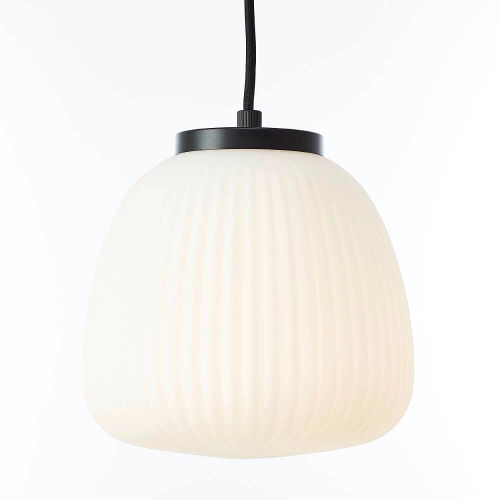 Lampe suspendue Kaizen noir avec blanc Ø 35cm Brilliant 4004353447198