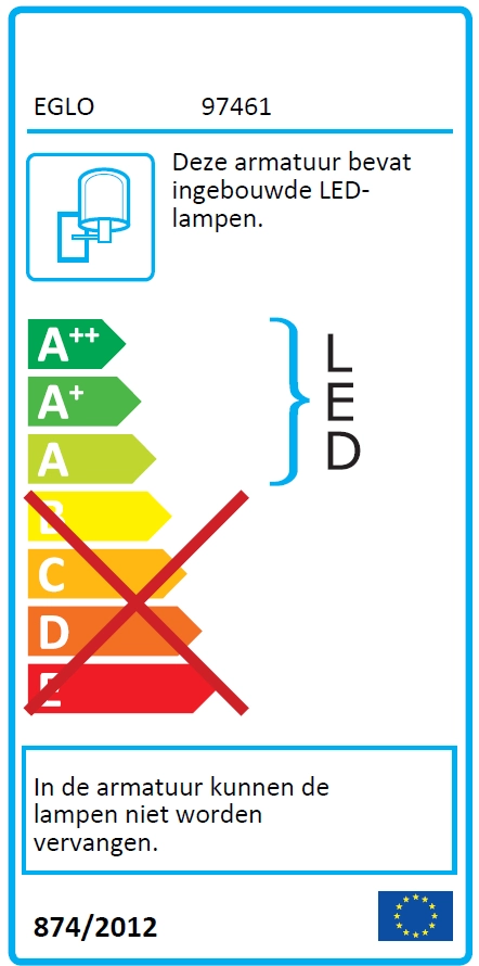 LED Lampe d'extérieur Faedo 3 avec capteur de mouvement Eglo 9002759974619