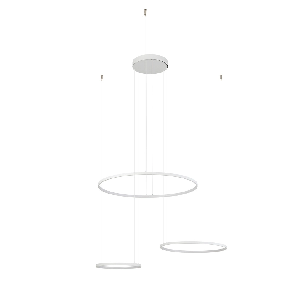 Lampe pendante de conception Circolo Led 3 anneaux blancs Lyora 5903139116497