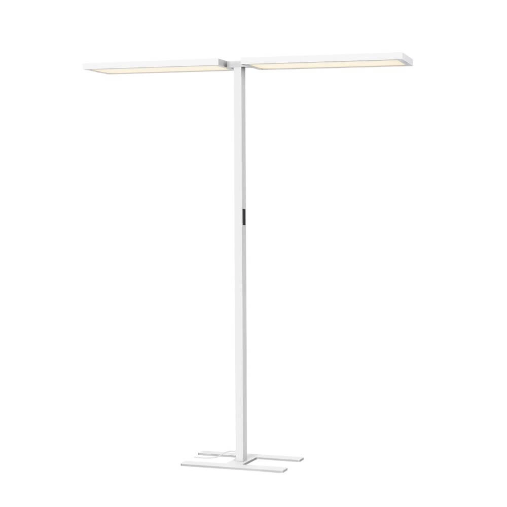 Lampadaire de bureau LED Worklight Pro blanc - double Lampadaire de bureau LED Worklight Pro blanc - double