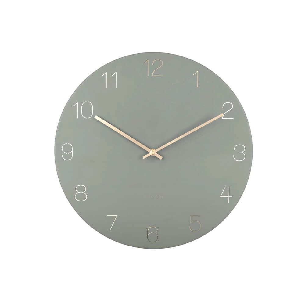 Horloge murale Charm vert - Ø 40cm