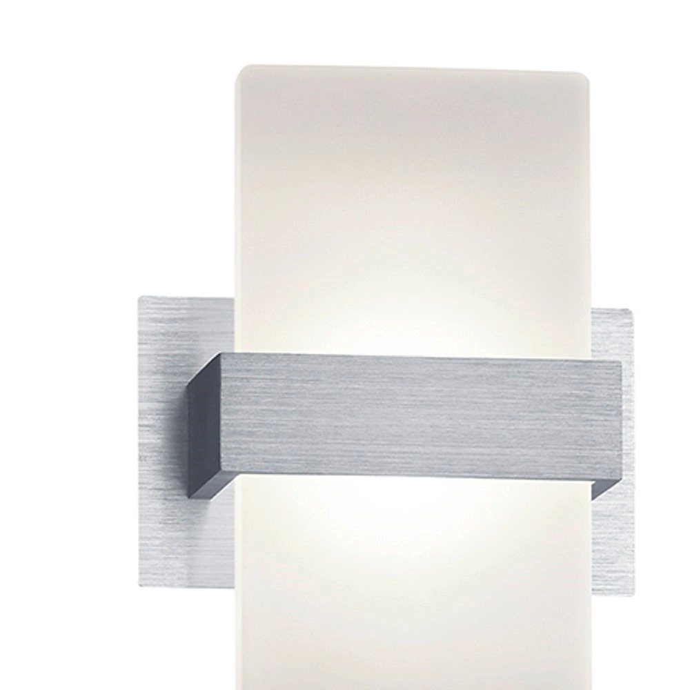 Applique murale LED Platon gris métallisé Trio 4017807293968