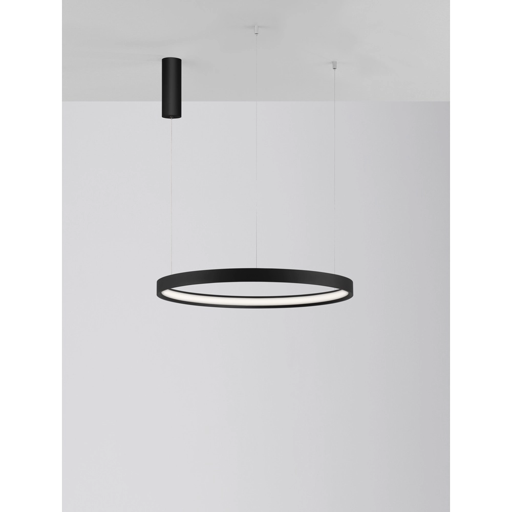 Suspension ronde Perrine noir Ø 60cm Lyora 5212017438416