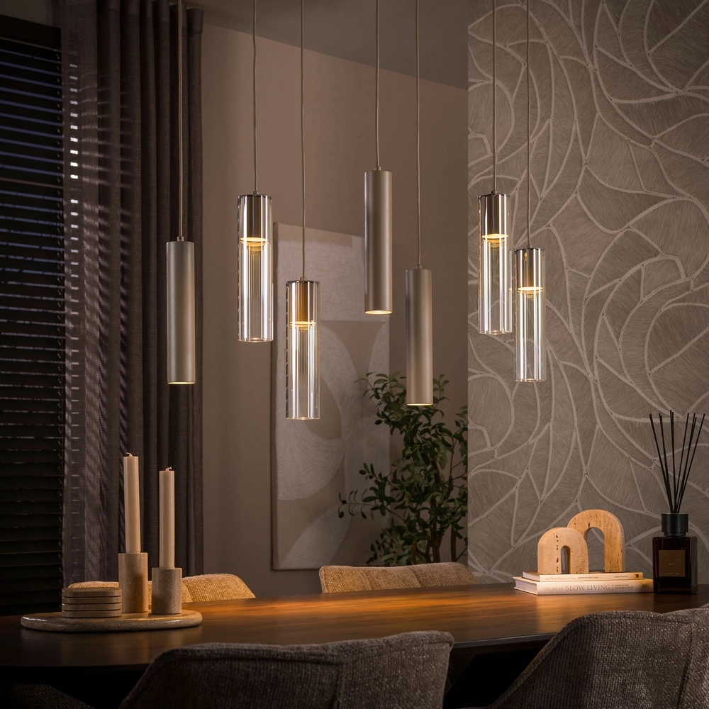 Lampe suspendue élégante Lungo Sand Brown 7