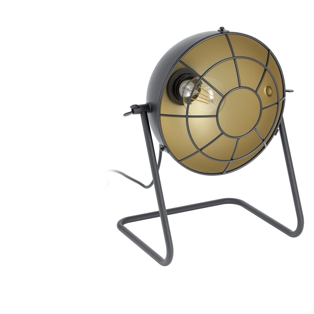 Lampe de table Treburley noir avec or