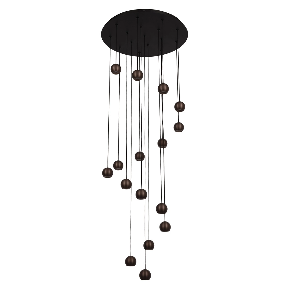Lampe pendante Vide Design Montana 16 café clair Premium by Lucide 5411212680174
