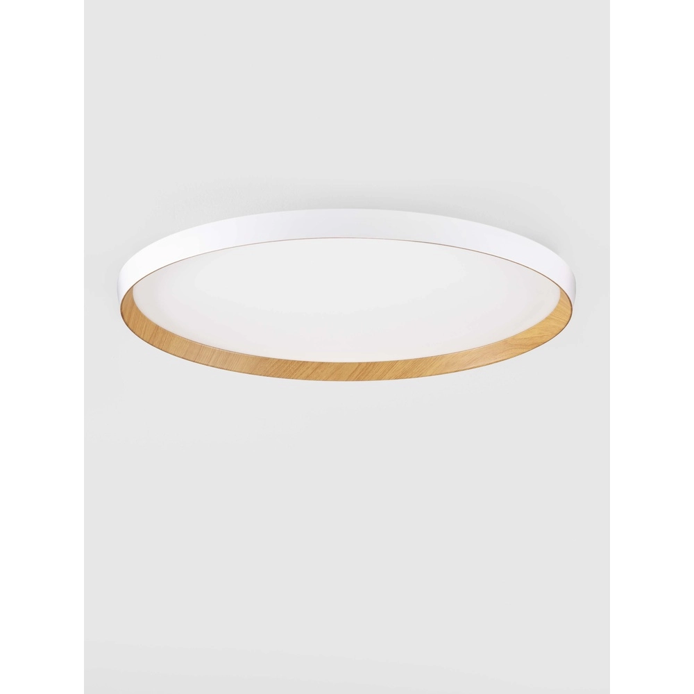 Plafonnier Vomos blanc Ø 60cm Lyora 5212017448774