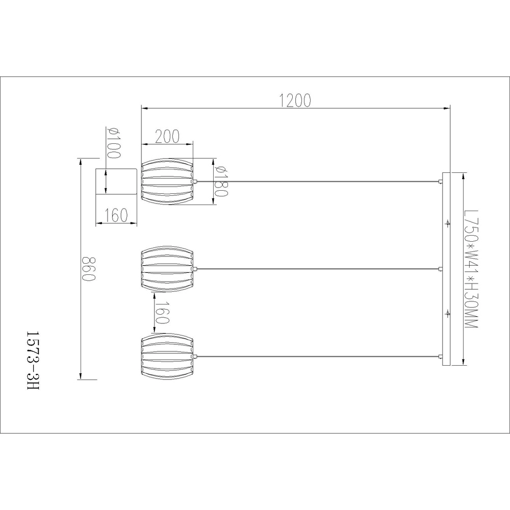 Lampe pendante à 3 lampes Maribel Droit chromé Globo 9007371592098