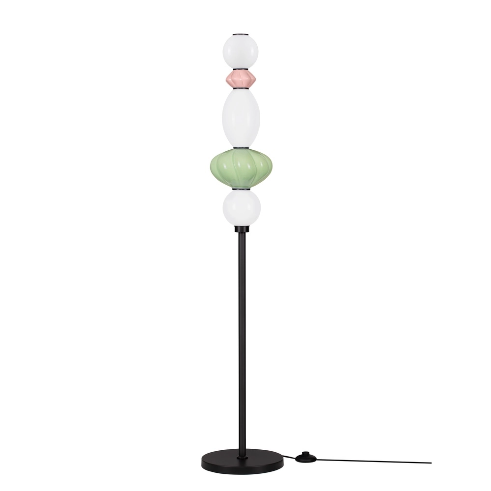 Lampadaire Oneta blanc - rose - vert Lampadaire Oneta blanc - rose - vert