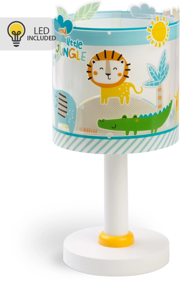 Lampe de table Little Jungle lueur bleue dans l’obscurité