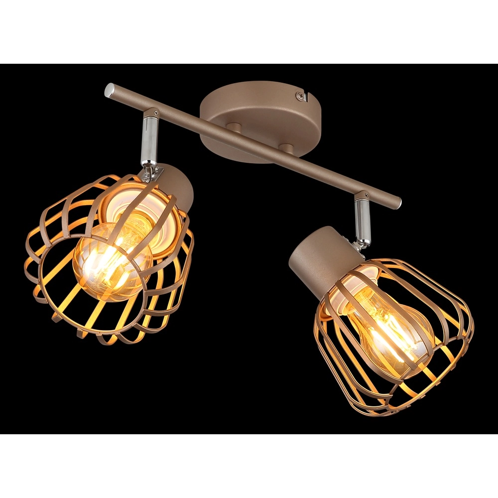 Lampe de plafond Olin 2-café marron clair Globo 9007371586578