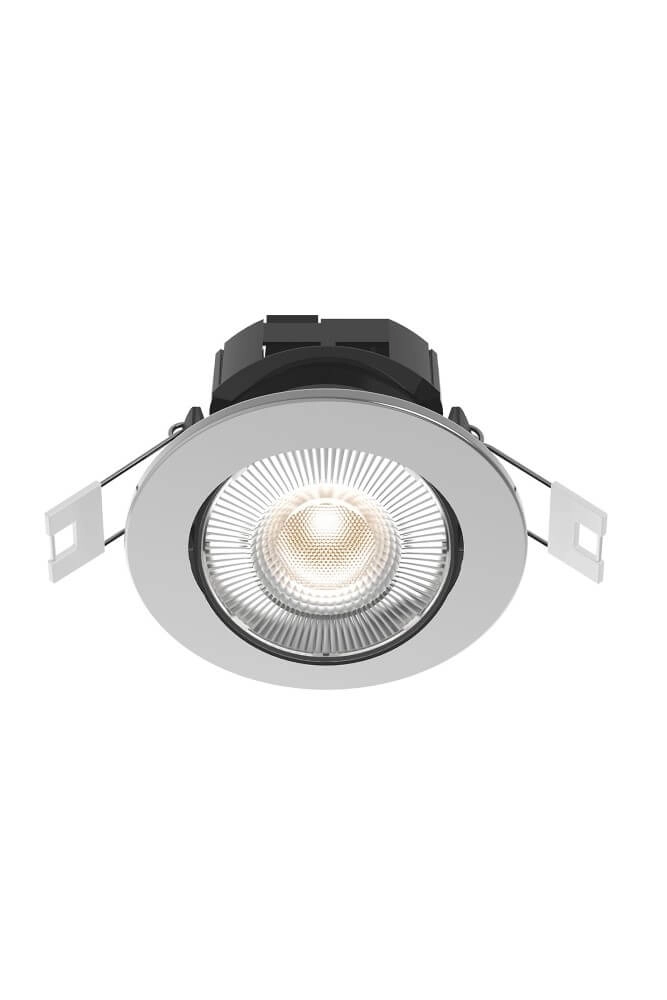 Spot encastré Smart home Down 8,5 cm gris métallisé Circle 8712879149255